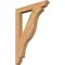 Ekena Millwork Funston Slat Smooth Bracket, Western Red Cedar, 3 1/2"W x 28"D x 40"H BKT04X28X40FST06SWR - alternate 1
